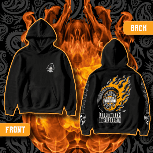 "Ride It Like It's Stolen!" Standard Issue Black Hoodie | 5150 Clothing Co.