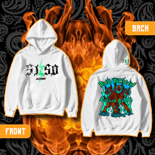 "Cerberus Rising" Standard Issue White Hoodie | 5150 Clothing Co. | The Beast Mode Collection