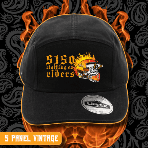 5150 Clothing Co. | Standard Issue | U-Flex 5 Panel Vintage Washed Cap | Riders