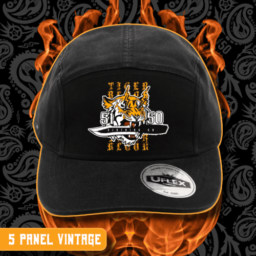 5150 Clothing Co. | Standard Issue | U-Flex 5 Panel Vintage Washed Cap | Tiger Blood