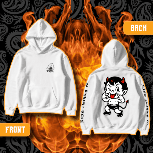 "Lil Johnnie" Standard Issue White Hoodie | 5150 Clothing Co.
