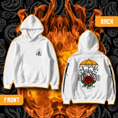 "Lovers" Standard Issue White Hoodie | 5150 Clothing Co.