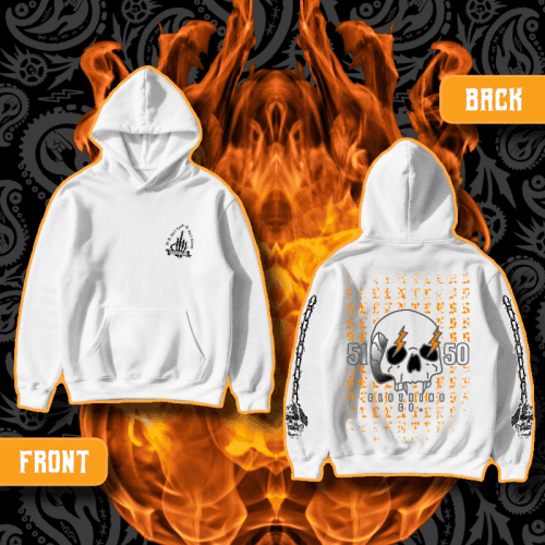 "Relentless" Standard Issue White Hoodie | 5150 Clothing Co.