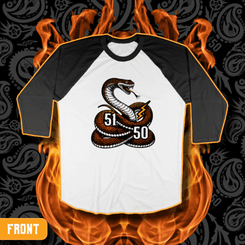 "Venomous" Standard Issue Raglan Baseball T-Shirt | 5150 Clothing Co.