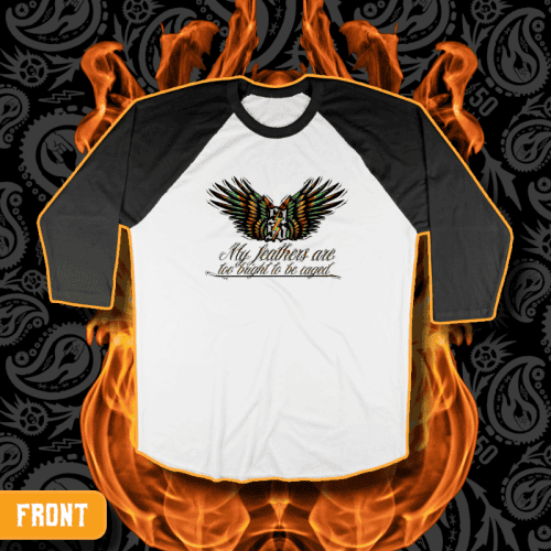 "Feathers" Standard Issue Raglan Baseball T-Shirt | 5150 Clothing Co.