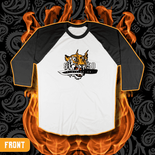 "Tiger Blood" Standard Issue Raglan Baseball T-Shirt | 5150 Clothing Co.
